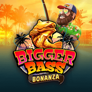 Beoordeling en logo van de Bigger Bass Bonanza gokkast