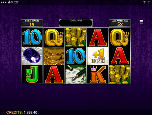 Het is mogelijk extra gratis spins te verdienen door meer scatter-symbolen te draaien, maar de bonus kan niet hergeactiveerd worden.