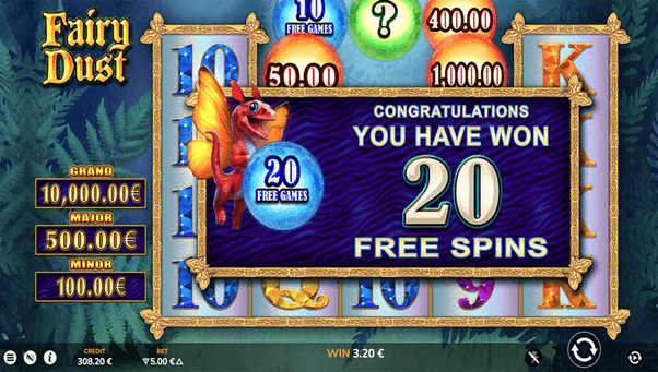 Gratis spins en extra's bij de Fairy Dust online slots
