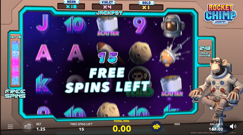 Collect Scatters both in base play and bonus games, which fill multiplier and spin counters. Surpassing two Scatters enhances spin counts or jackpot multipliers. Each new Scatter collected during bonus spins contributes +1 FS.