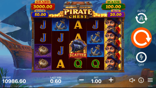 Voor Nederlandse casinospelers biedt de online Pirate Chest slot een scatterbonus.