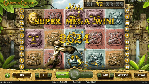 Celebrate a Super Mega Win on Gonzo’s Quest Slot For Canadians by NetEnt