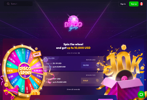 VIp program on the online CA casino