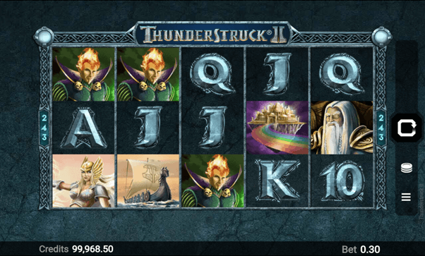 Symbolen op de gokkast Thunderstruck II