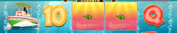 en enkele symbolen en hun waarde in de online casino slot Bigger Bass Bonanza