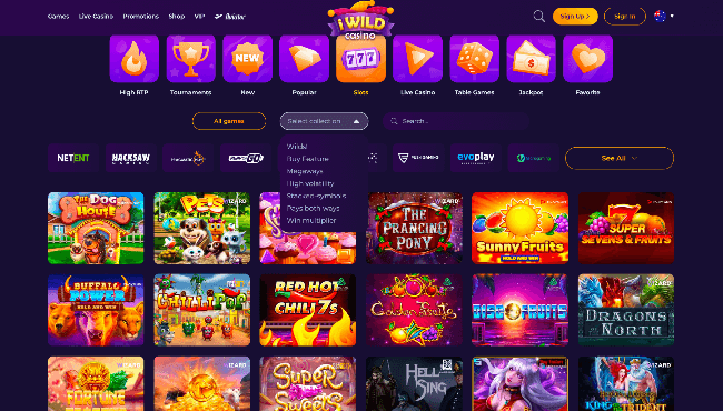 iWild Casino Games & Suppliers