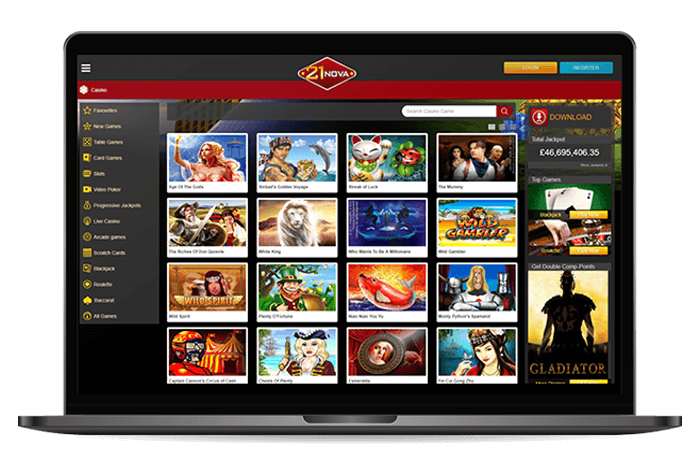 21 Nova Casino Mockup