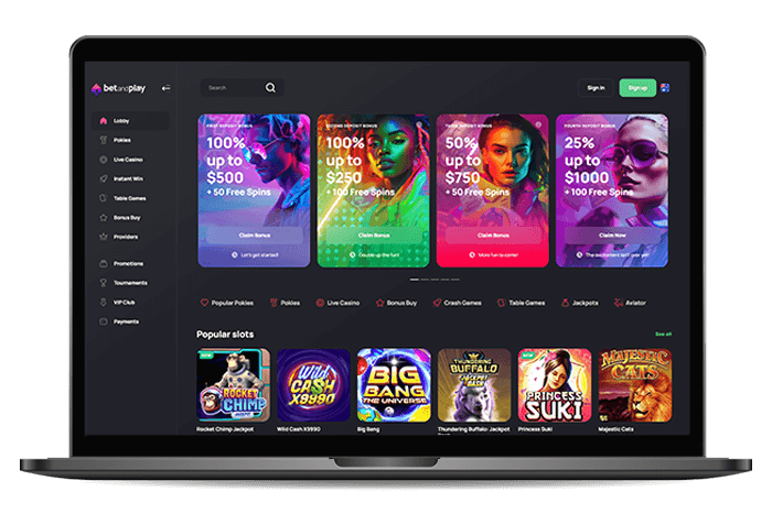Betandplay Online Casino AU Mockup V3