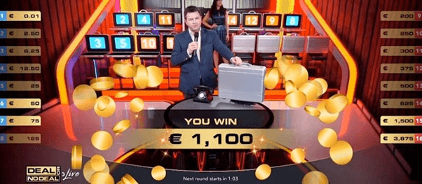 Als je het bod van de bank afwijst en het spel volledig uitspeelt tot de laatste ronde, win je het bedrag uit jouw koffer. De live host opent je koffer om je winst te onthullen, evenals de andere om eerlijkheid te garanderen.