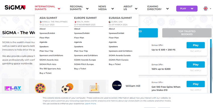 Spotlight on Bonus Offers at Sigma's Casino Calendar