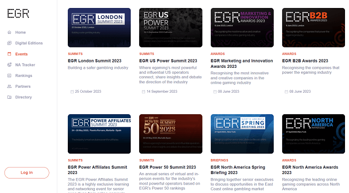The Online Casino Calendar of EGR