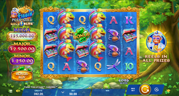 Fishin' Pots of Gold Gold Blitz is een online slot game die zich richt op een Iers en visserij thema, speciaal ontworpen voor Nederlandse spelers.