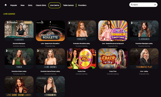 Tegenwoordig kan een online casino zich niet veroorloven om geen live-erlebnis aan te bieden. Live casino's vertegenwoordigen een van de spannendste innovaties in de online gokwereld. In deze setting kun je de authentieke ervaring van traditionele casino kaartspelen digitaal beleven, onder leiding van een live host of dealer. Deze dealers zijn zichtbaar via een camera en je kunt communiceren via een live chat functie, samen met andere spelers. De dealers zijn altijd vriendelijk en bereid om te chatten met de spelers.