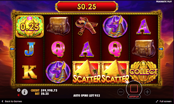 Het geldsymbool is een gouden kever, die een multiplier van 1 tot en met 35 keer heeft en voorkomt op de 1e, 2e, 3e en 4e rollen. Zodra je zo’n symbool draait, wordt deze echter nog niet direct uitbetaald. Hiervoor is één van de 3 collect-symbolen op de 5e rij noodzakelijk.
