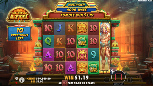 Wanneer je 3, 4, 5 of 6 scatter symbolen draait, krijg je 12, 15, 20 of 25 gratis spins. Heb je tijdens de triggerende spin een multiplier opgebouwd, dan blijf deze actief tijdens alle Spins. In de gratis spins blijft de winstmultiplicator actief zonder per spin te resetten.