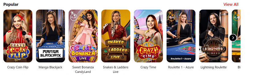 manga live casino