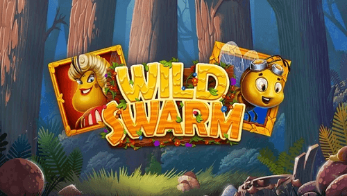 Het beginscherm van de Wild Swarm online slot