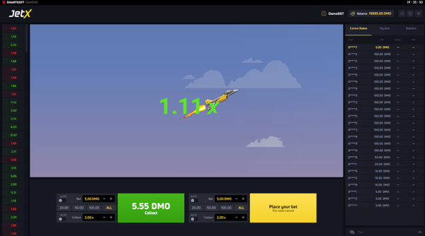 JetX screenshot