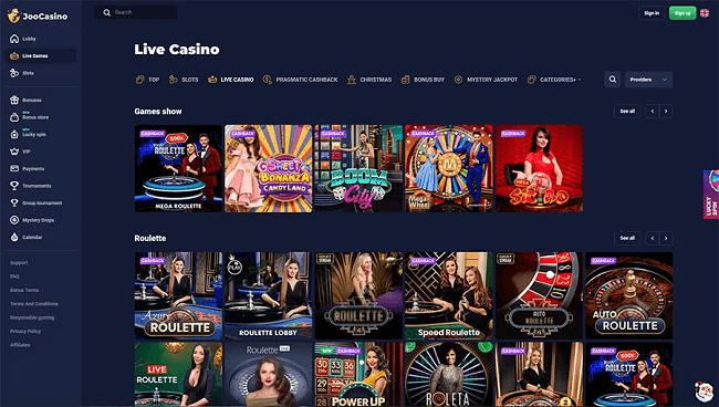 Joo Casino Live Casino