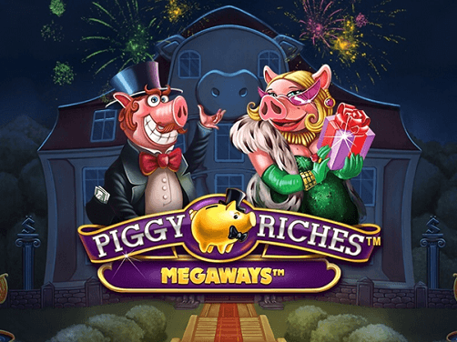 Het startscherm van de Piggy Riches Megaways online slot