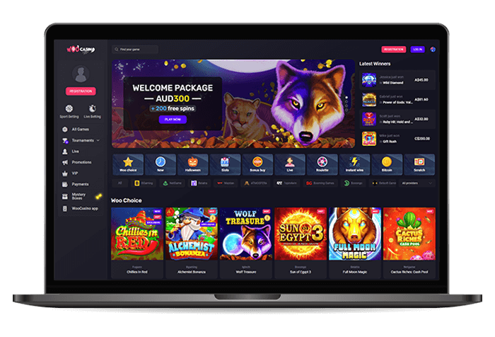 Woo Casino Online Casino AU Mockup V2