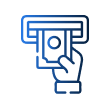 Cash withdraw icon