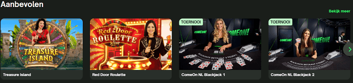 live casino aanbod