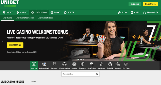 unibet live casino