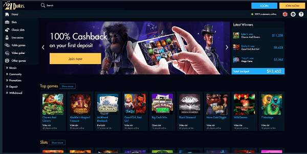 21 Dukes Casino Review