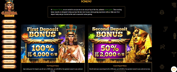 Check out the promotions page to see all the deals up for grabs.