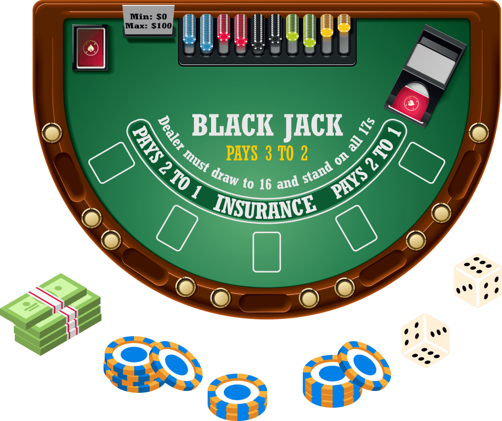 black jack mockup