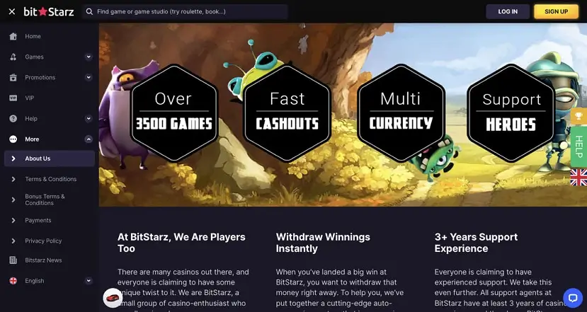 Bitstarz Casino Interface img