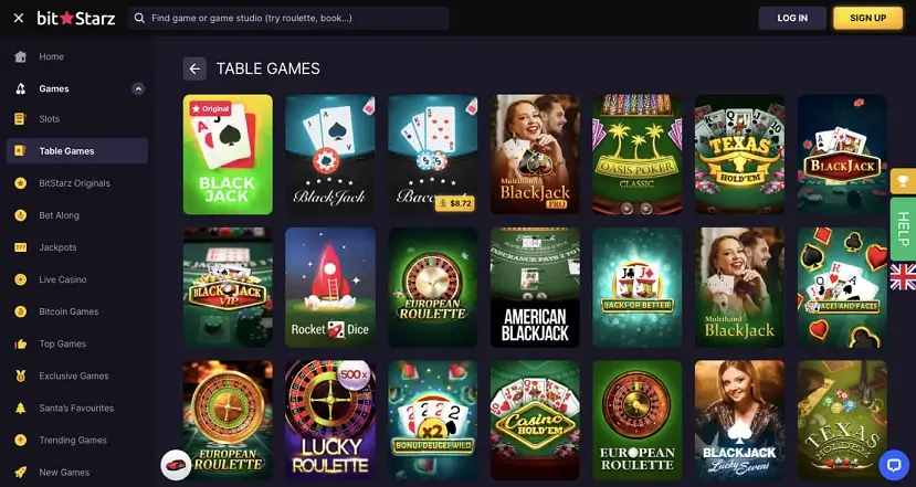 Bitstarz Casino table games img