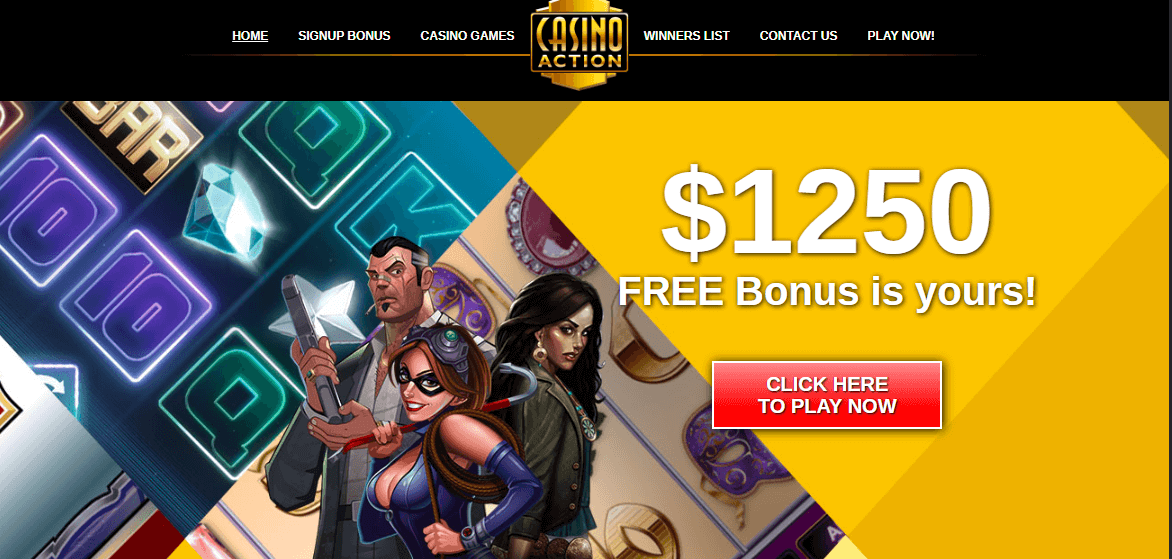 Casino Action sign up bonus