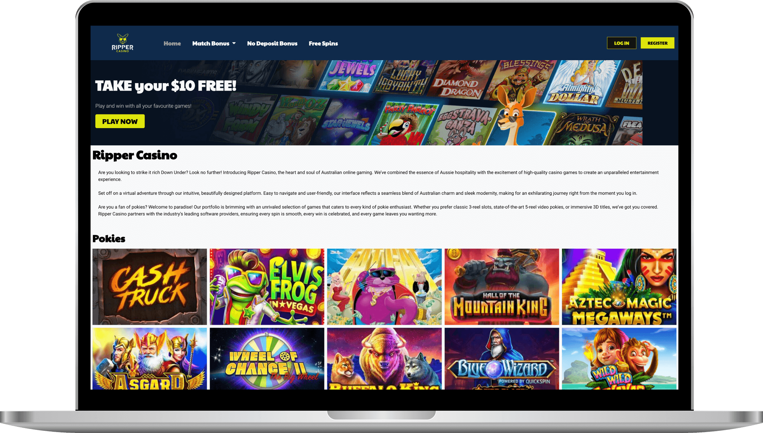 Ripper casino mockup