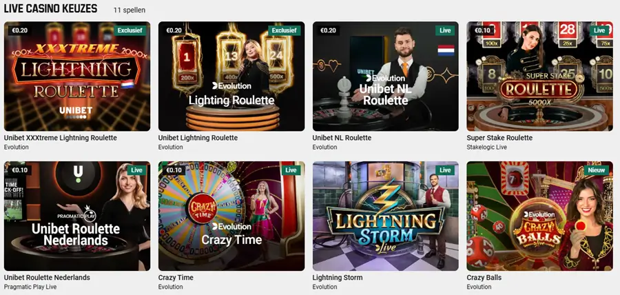 Unibet live casino screenshot dec-24