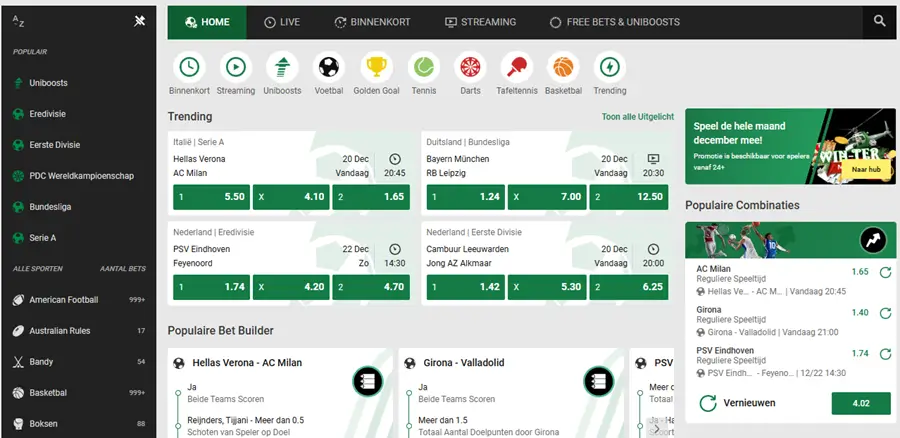 Unibet sportsbook screenshot dec-24