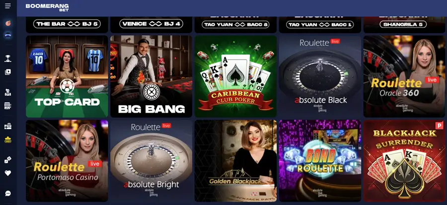 , allemaal live gestreamd vanuit de studio van de softwareleverancier. Bovendien ontwikkelen veel van deze bedrijven hun originele spellen, zoals Cabaret Roulette van Winfinity. Dergelijke casino games zijn vergelijkbaar met spelshows en live dealer spellen, maar met een feestelijk tintje.