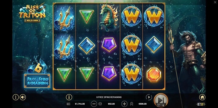 online pokie mockup triton slot