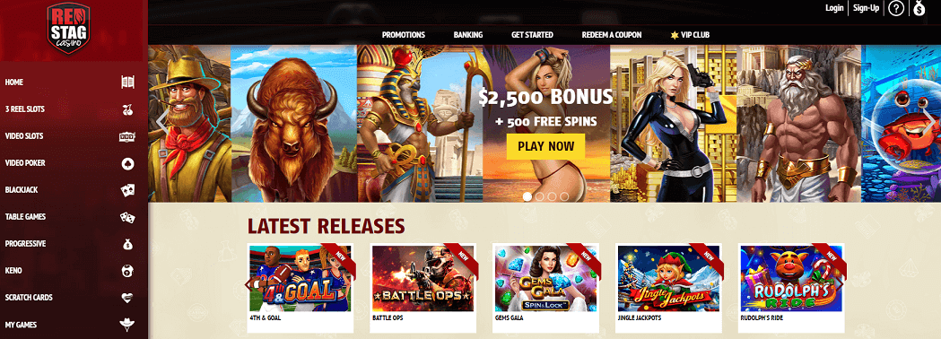 red stag casino banner