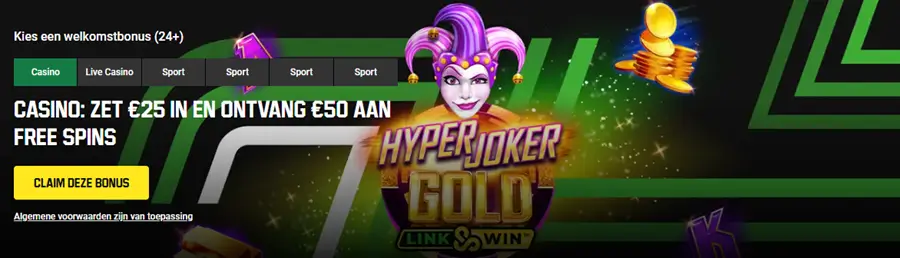 unibet welkomstbonussen banner