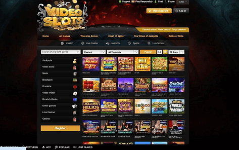 Explore VideoSlots Casino for thrilling tournament wins!