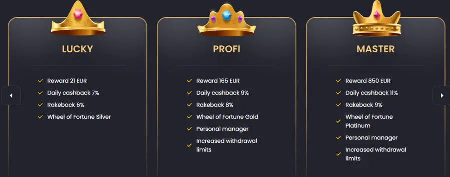 betspino vip programma 2025 screenshot