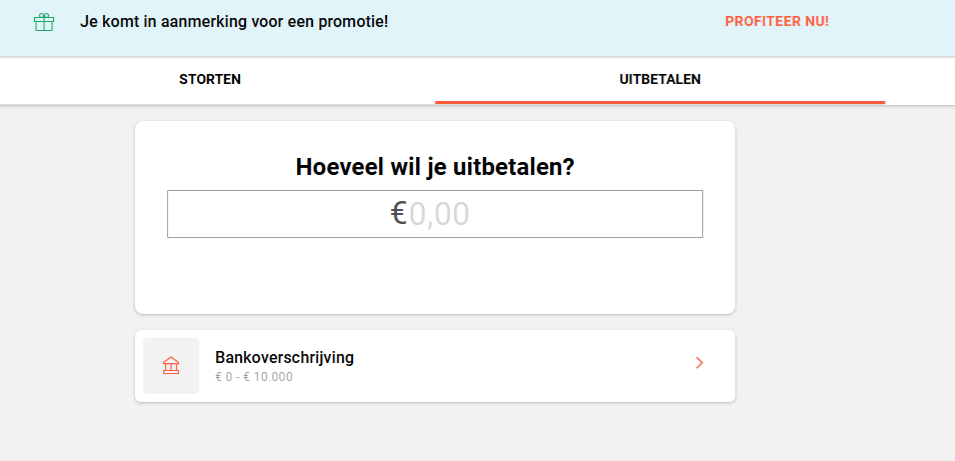 uitbetalingsscherm leovegas