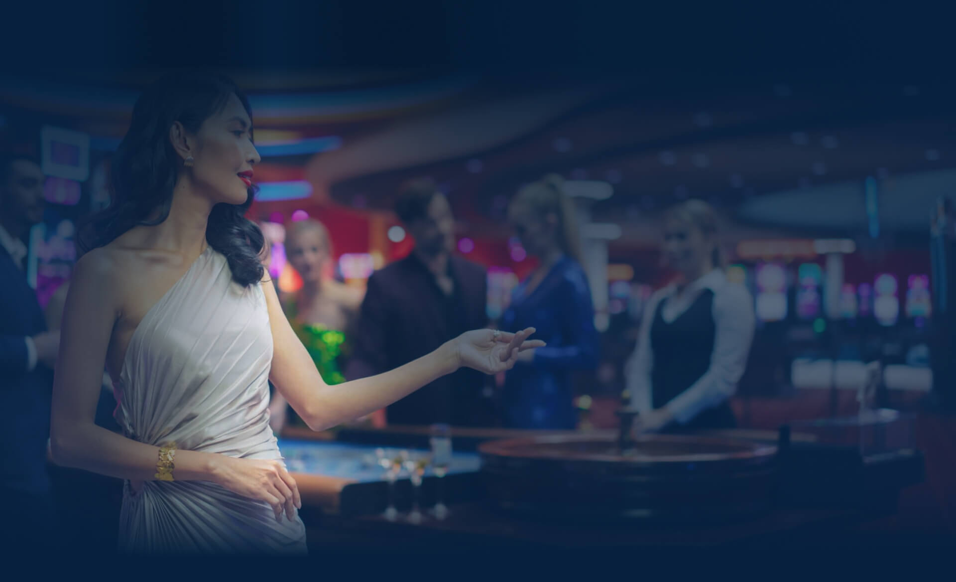 woman in the casino
