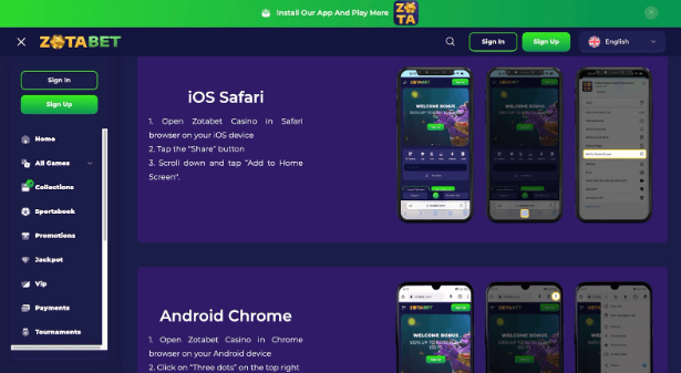 zota bet homepage