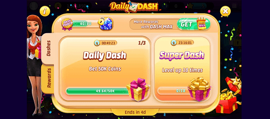 Grab 20,000 coins every 3 hours. After collection, the timer resets—a helpful boost if your balance runs low. Turbo and 1-hour-power speed up this process.