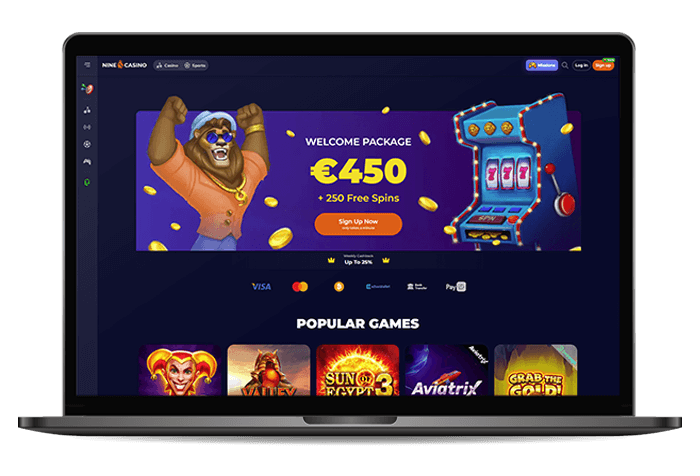 Nine casino mockup