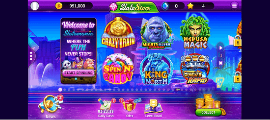 Slotomania Interface