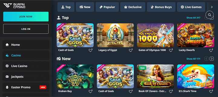 Buran casino slots img